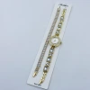The new cross-border square sugar color diamond women's watch set is fashionable and elegant with a high level of appearance. It is a two-piece quartz bracelet wristwatch set Application Scenario